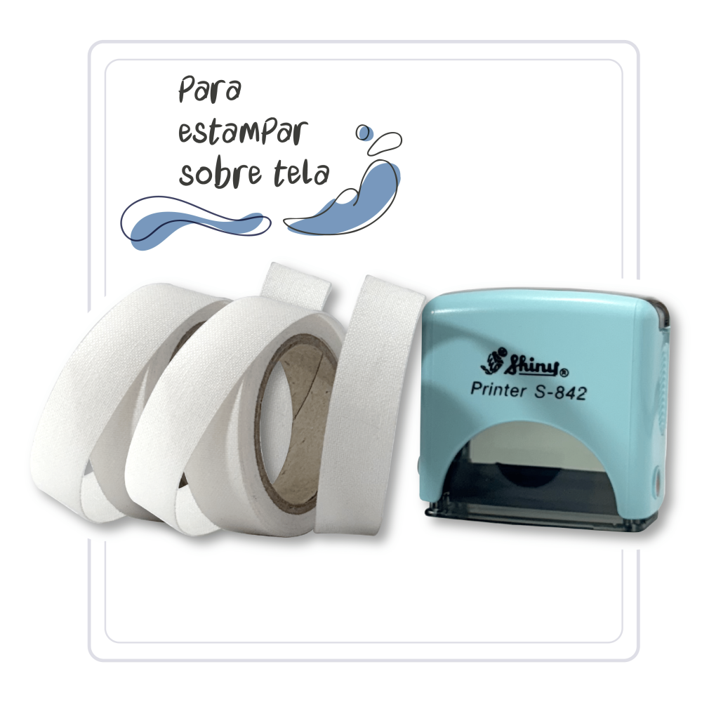 Set Escolar, sellos para estampar sobre tela